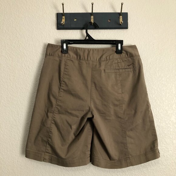 Nike Golf Dri-Fit Brown Golf Shorts Women's 4 Cotton Blend Modest Inseam Long - Picture 10 of 10